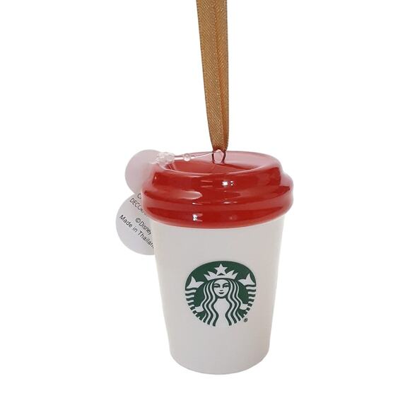 Disney Parks Magic Kingdom Starbucks Christmas Ornament Ceramic Travel Mug - Picture 2 of 4